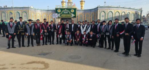 مشاركة فاعلة لطلبة كلية الإمام الكاظم (ع) في حفل التخرج المركزي الذي أقامته العتبة الحسينية المقدسة