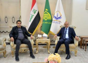 Imam Al-Kadhim University College Dean  Meets  the Director General of the Solid Waste and Environme