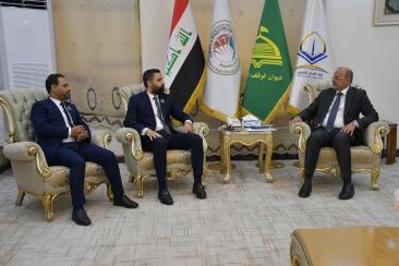 العتبة الكاظمية المقدسة توجه دعوة رسمية إلى عميد كلية الإمام الكاظم عليه السلام لحضور مؤتمرها الدولي