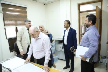 لجنة وزارية تزور كلية الإمام الكاظم ( عليه السلام )  للمتابعة والاشراف على امتحانات طلبة الدراسات ال