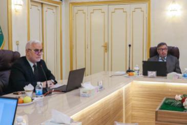 بمشاركة عميد كلية الإمام الكاظم (عليه السلام) مجلس ديوان الوقف الشيعي يبحث استعداداته لمسابقة القرآن